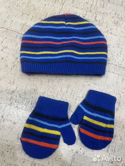 Комплект Шапка и варежки Mothercare новые1-3 года