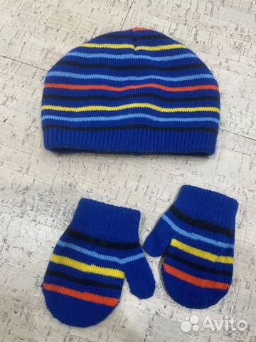 Комплект Шапка и варежки Mothercare новые1-3 года