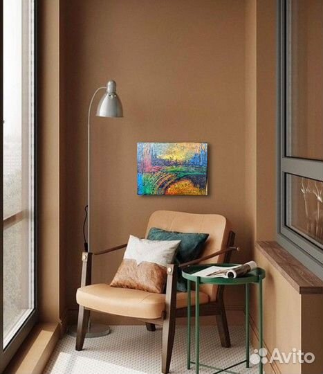 Картина абстракция интерьерная на холсте