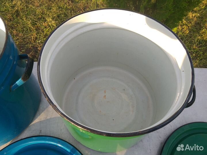 Кастрюля эмалированная 30 литров, бак для воды