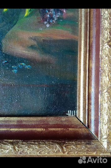 Картина маслом на холсте 1997г Щукин