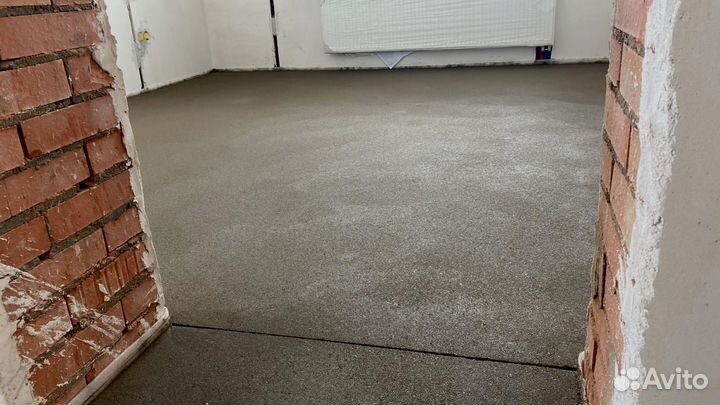 Полусухая стяжка пола Минимальный объём от80кв.м