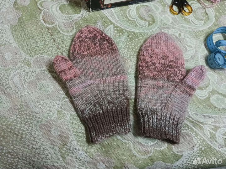 Варежки женские ручная работа