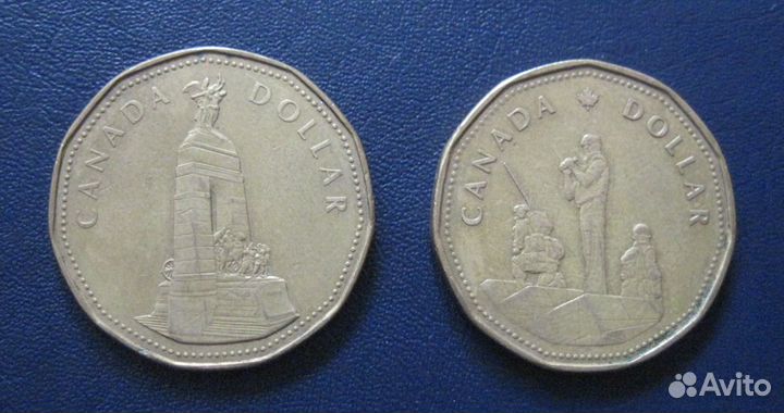 Монеты Канады. Доллары. Юбилейка