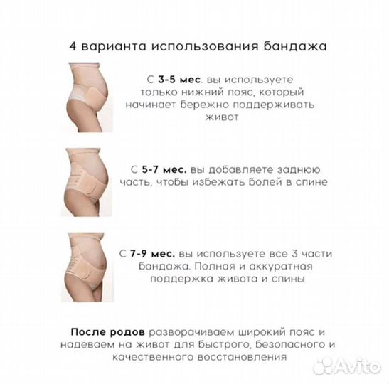 Бандаж до и послеродовой