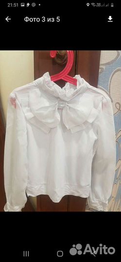 Блузка для девочки 128