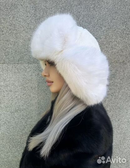 Шапка ушанка женская эко-мех меховая