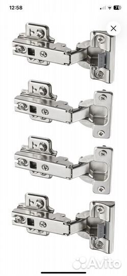 Петли икеа комплимент, 4 комплекта