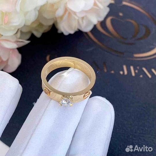 Cartier Love Solitaire Желтое золото, бриллиант 0,27ct