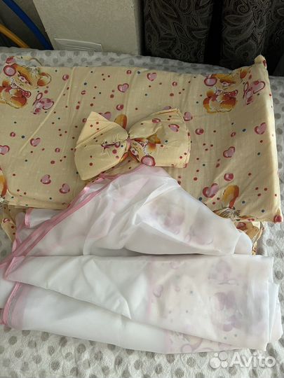 Балдахин и бортики в детскую кроватку