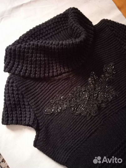 Зимнее платье крупной вязки