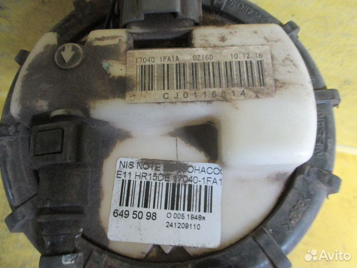 Бензонасос Nissan Note E11