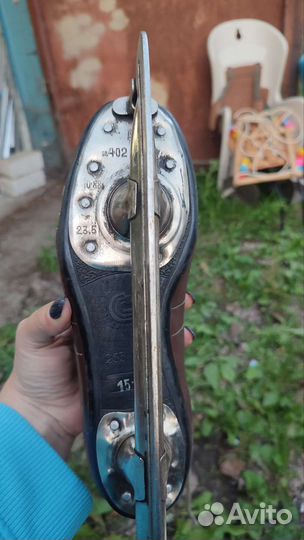 Коньки детские из натуральной кожи 23.5 размер