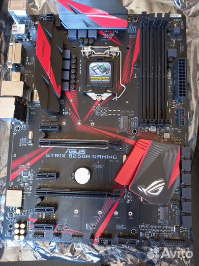 Материнская плата strix B250H gaming lga 1151