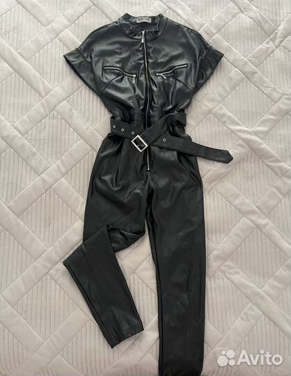 Комбинезон женский кожаный