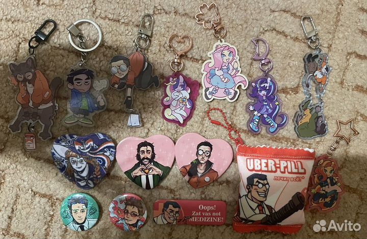 Мерч Dark Souls, Disco Elysium, mlp, TF 2, okegom