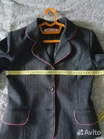 Жакет,пиджак школьный серый. 1-2 кл