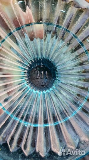 Ваза купоросное стекло