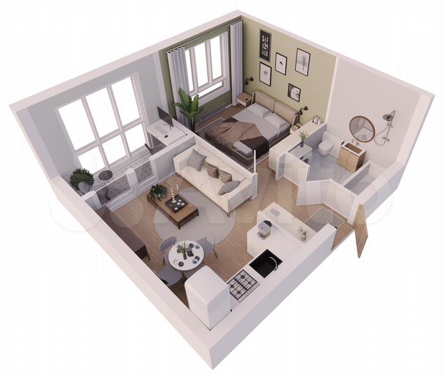 1-к. квартира, 35,5 м², 7/7 эт.