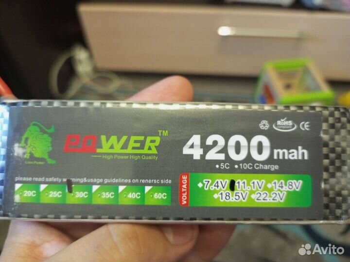 Аккумулятор 3s 4200mah 30c