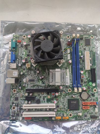 Core 2 duo e7500 + мат плата