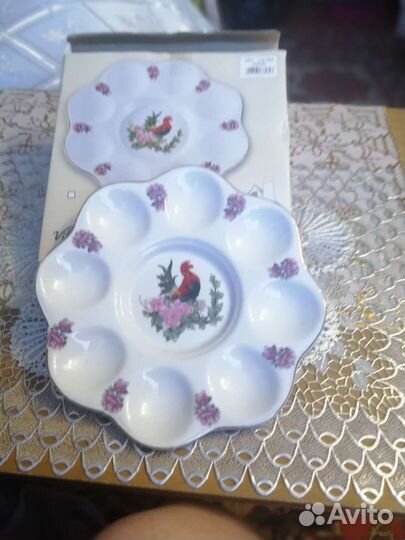 Тарелка для яиц фарфор