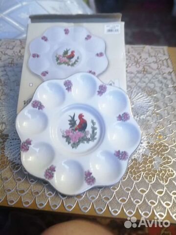 Тарелка для яиц фарфор