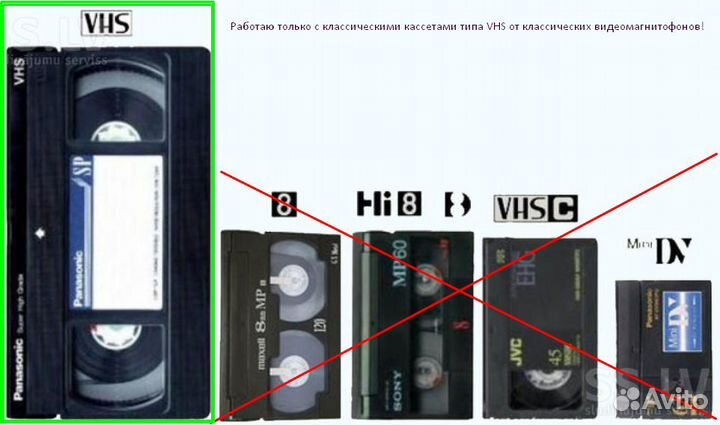 Оцифровка видеокассет (VHS)