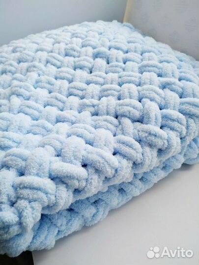 Плед детский вязаный ручная работа