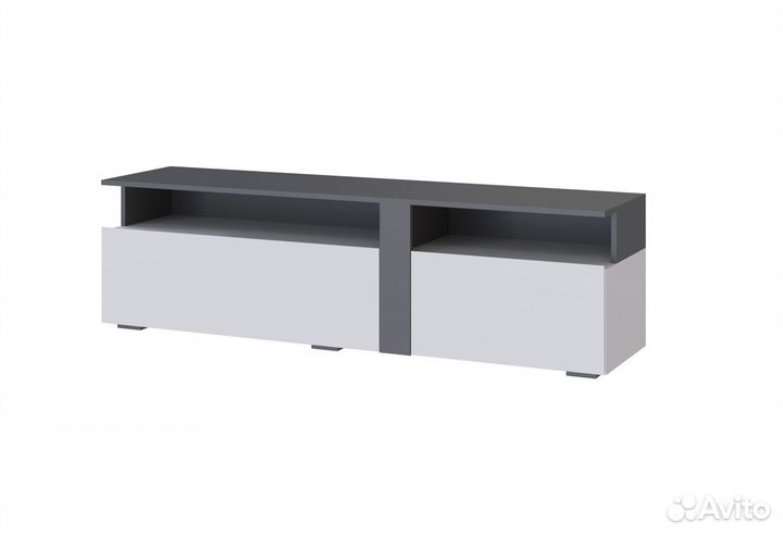 Таормина Тумба тв белый/серый графит