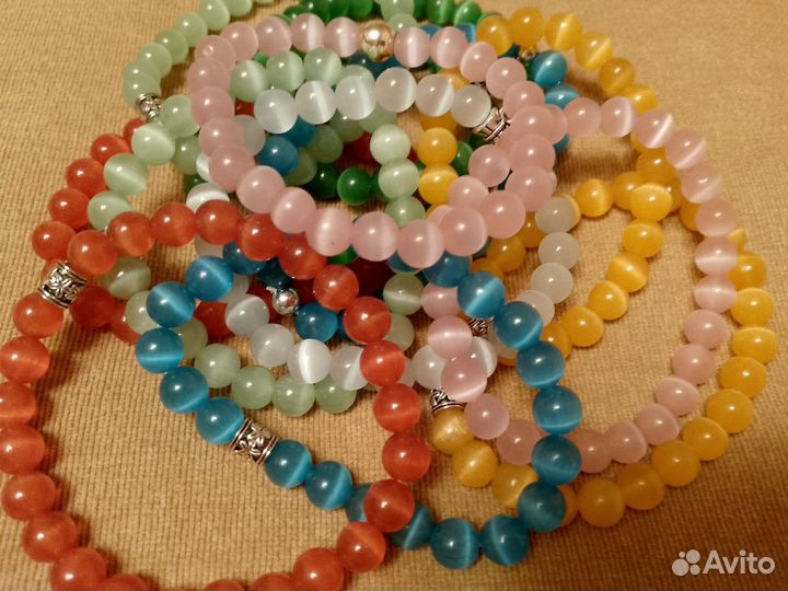 Кошачий глаз Браслеты