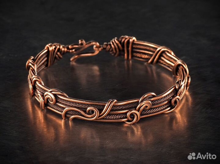 Браслет Медь Украшение Ручной работы WireWrapArt