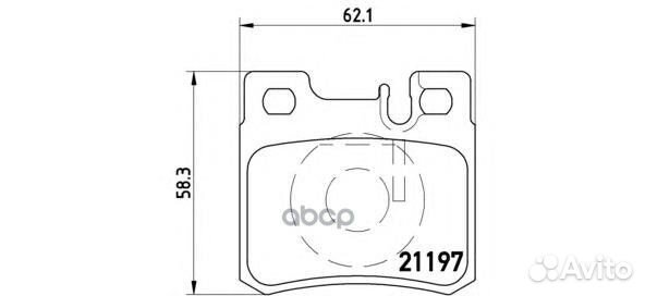 P 50 009 Колодки тормозные mercedes W210/W202/W