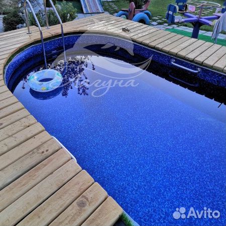 Бассейн лагуна овальный вкапываемый