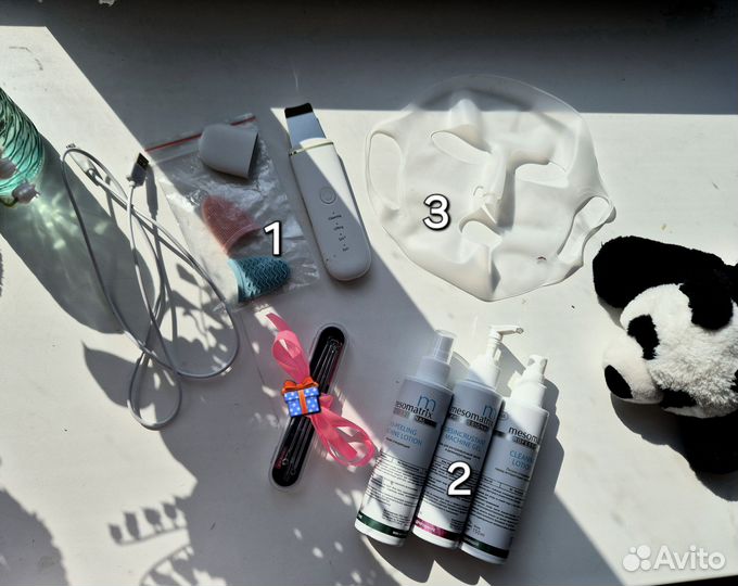 Аппарат для ультразвуковой чистки лица набор гель