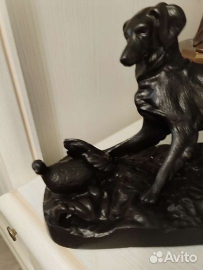 Каслинское литье. Сеттер с куропаткой. 1974 год