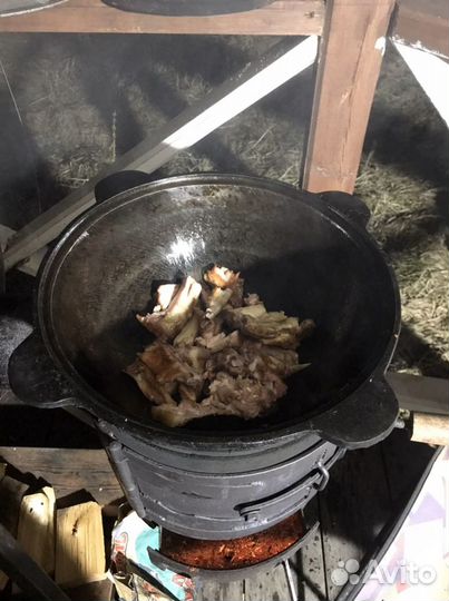 Казан чугунный на 10 литров