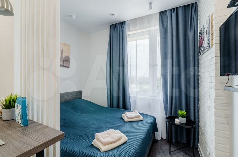 Квартира-студия, 24 м², 1 кровать