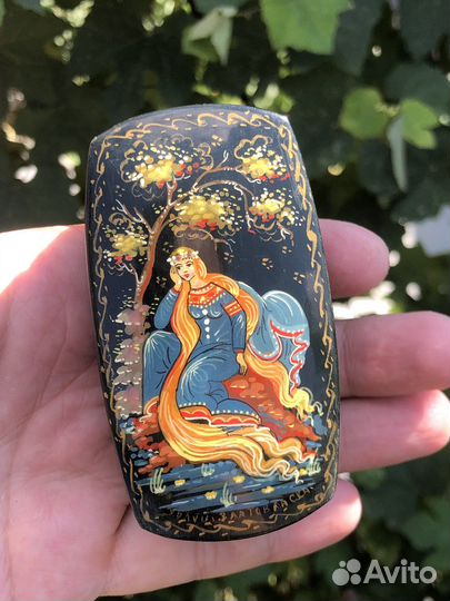 Шкатулка златовласка холуи редкая СССР