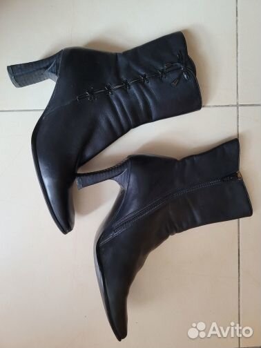 Кожаные полусапожки женские размер 38