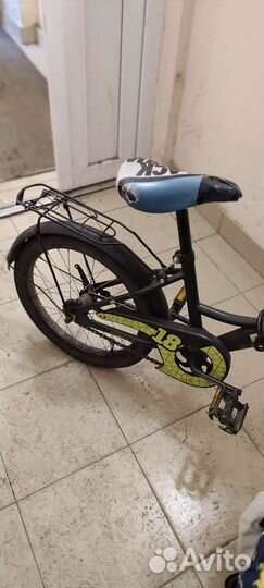Детский велосипед 16 black aqua