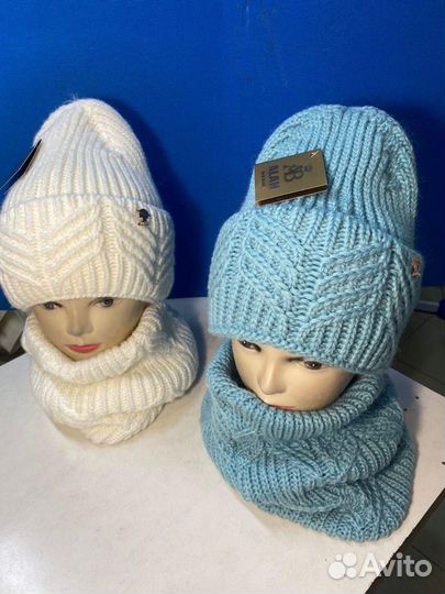 Шапка и снуд женские