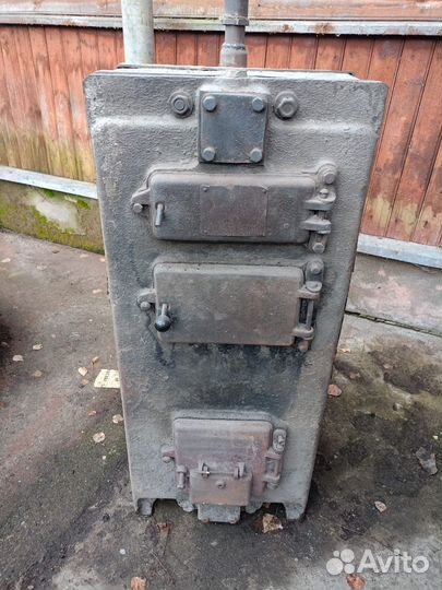 Твердотопливный котел чугунный СССР