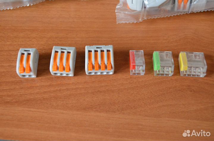Аналог клемм wago 222, новые цена за 10 шт