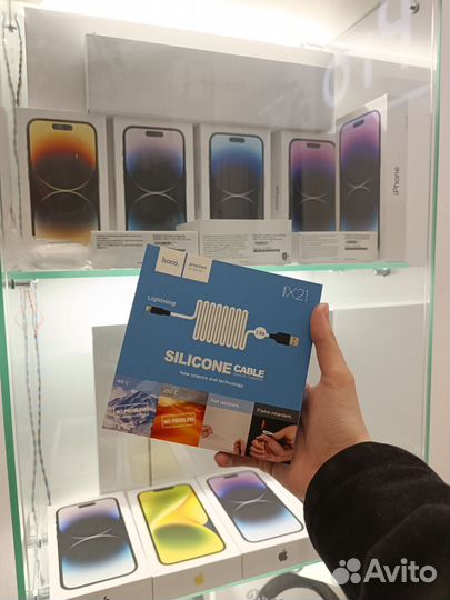 Кабель Lightning (для iPhone) Hoco X21 Белый