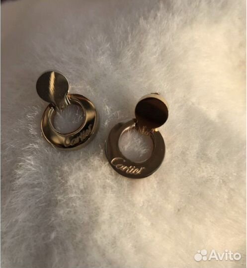 Серьги Cartier, серебряное кольцо Sokolov