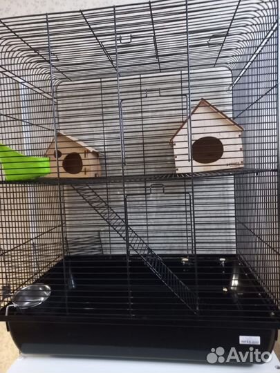 Клетка для грызунов inter zoo remy Black - 4 этажа