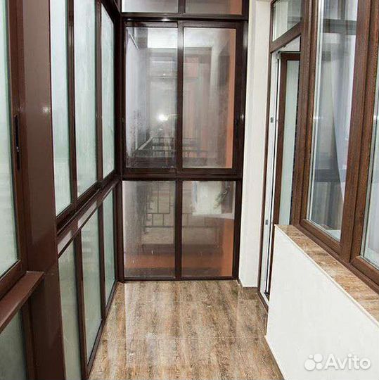 Пластиковая лоджия 6 метров в новострой с отделкой