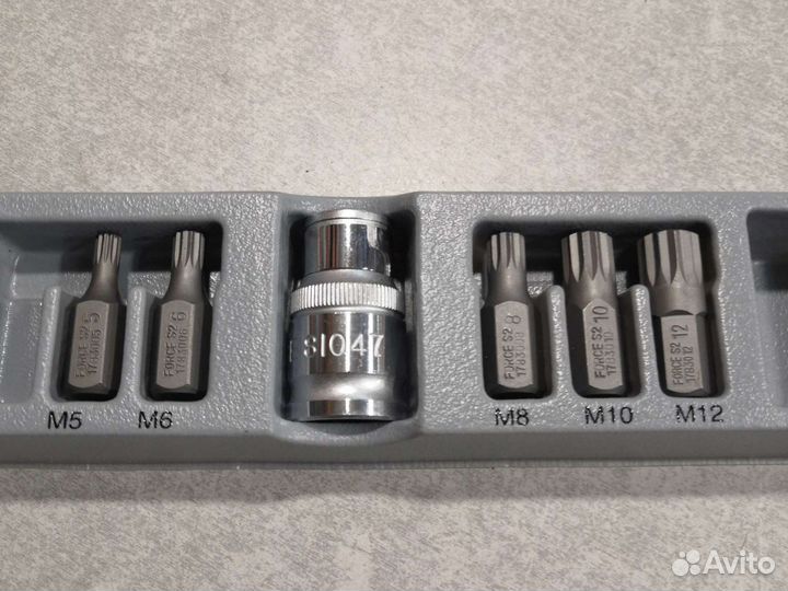 Набор бит spline М5-М12 30мм force 6 предметов