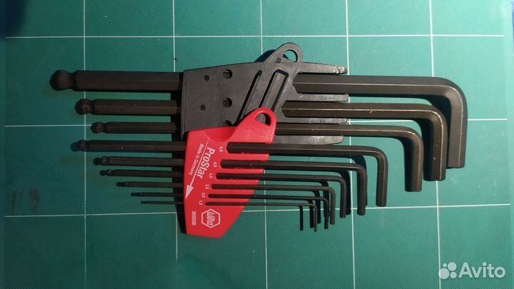 Набор удлиненных шестигранных ключей Wiha 369S9B